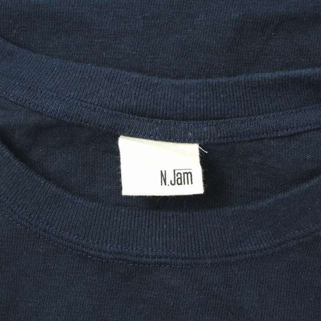 Noble(ノーブル)のノーブル N.Jam 22SS レタードプリントTシャツ カットソー F 紺 緑 レディースのトップス(Tシャツ(半袖/袖なし))の商品写真