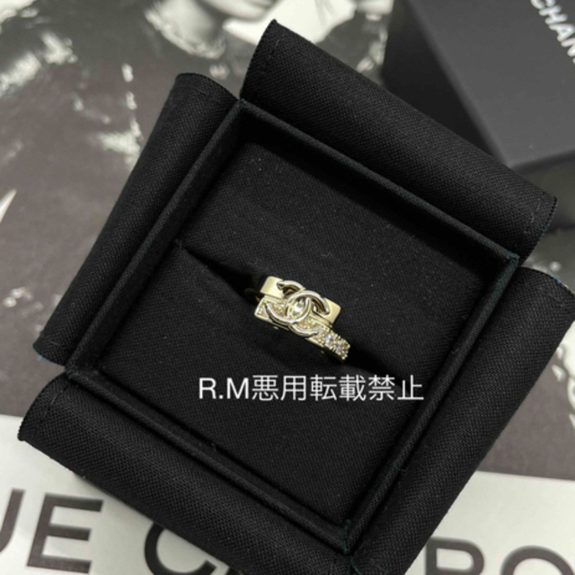 アウトレット 美品 シャネル CHANEL 22B 指輪 リング ココマーク ロゴ