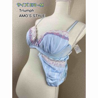 アモスタイル(AMO'S STYLE)のTriumph AMO'S STYLE ブラジャー＆ショーツset ぴったりプラ(ブラ&ショーツセット)