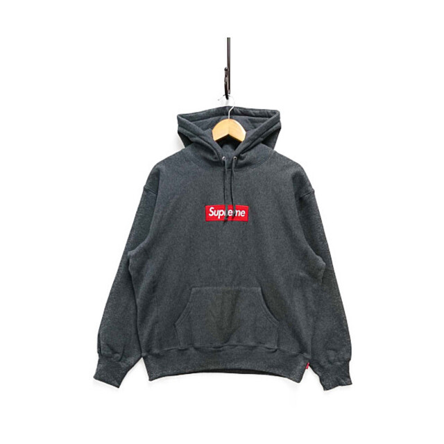 SUPREME シュプリーム 21AW Box Logo Hooded Sweatshirt BOXロゴ スウェットパーカー  チャコール サイズS 正規品 / 26689