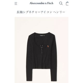 アバクロンビーアンドフィッチ(Abercrombie&Fitch)のアバクロ【Abercrombie & Fich】長袖シグネチャーアイコンヘンリー(Tシャツ(長袖/七分))