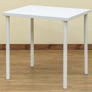 フリーテーブル 75×60 ホワイト(バーテーブル/カウンターテーブル)
