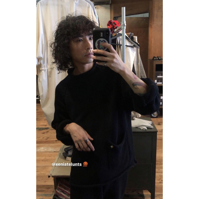 XENIA TELUNTS FISHERMAN SWEATER BLACK かわいい新作 e-gaio.com.br