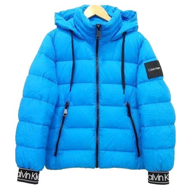 美品□2021年製 FENDI/フェンディ FW1087 AGZJ ズッカ FFロゴ総柄 PUFFY JACKET リバーシブル ダウンジャケット/パフィージャケット 青 46　t15-st30316-267