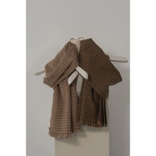 lawgy houndstooth compact muffler マフラー(マフラー/ショール)