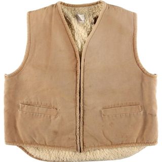 カーハート(carhartt)の古着 70年代 カーハート Carhartt プリントタグ ダック地ベスト USA製 メンズXL ヴィンテージ /eaa309109(ベスト)