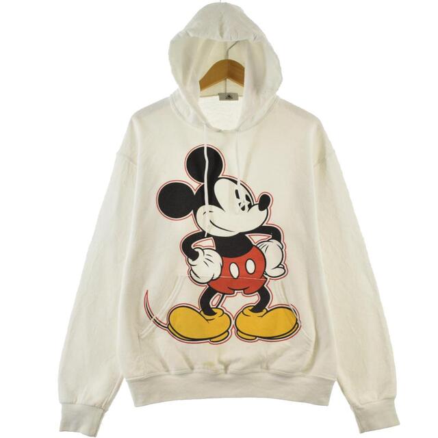 Disney parks MICKEY MOUSE ミッキーマウス スウェットプルオーバーパーカー メンズL /eaa290726