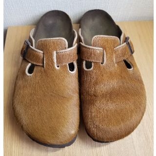 ビルケンシュトック(BIRKENSTOCK)のビルケンシュトック　ボストン ハラコ 37(サンダル)