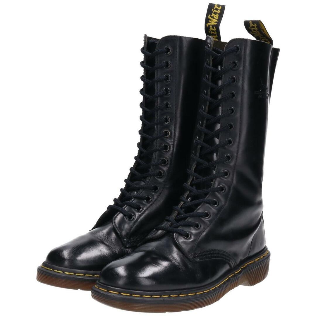 Dr.Martens(ドクターマーチン)の古着 ドクターマーチン Dr.Martens 14ホールブーツ 英国製 UK6 レディース24.5cm /saa010724 レディースの靴/シューズ(ブーツ)の商品写真