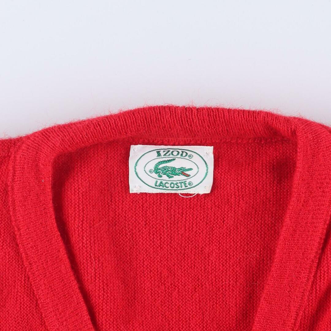 LACOSTE(ラコステ)の古着 80年~90年代 ラコステ LACOSTE IZOD Vネック アクリルニットセーター メンズM ヴィンテージ /eaa309742 メンズのトップス(ニット/セーター)の商品写真