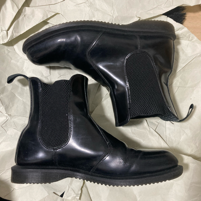 dr.martens エナメル　サイドゴアブーツ　uk7