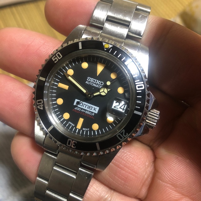 WネームSEIKO × COMEX ダイバーズ セイコー サブマリーナ MOD