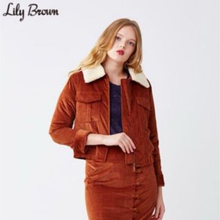 リリーブラウン(Lily Brown)の【美品】リリーブラウン　コーデュロイジャケット　アウター【F】(Gジャン/デニムジャケット)