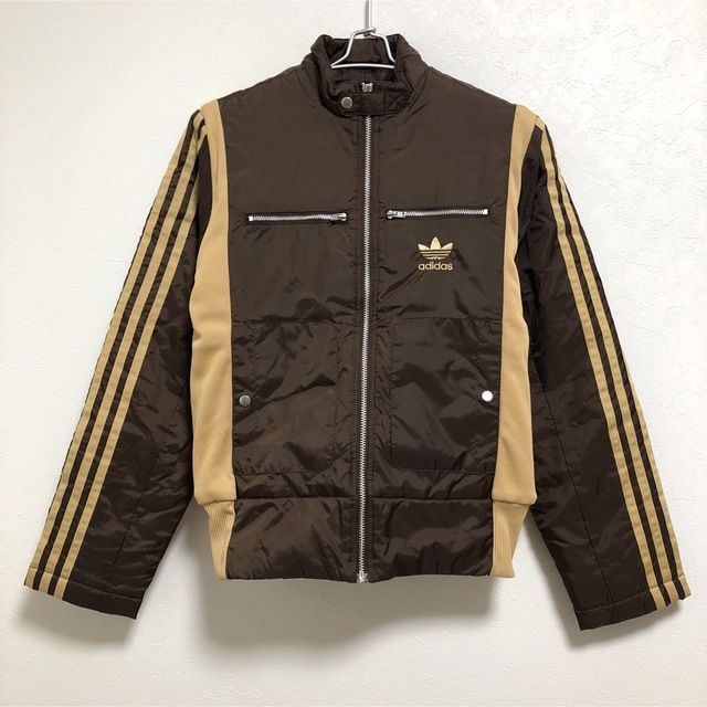 adidas 　ライダースジャケット風　ナイロンジャケット　レディースM 1