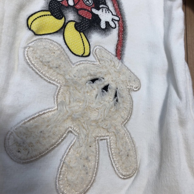 Disney(ディズニー)の綿100% ミッキーロンパース 80 キッズ/ベビー/マタニティのベビー服(~85cm)(ロンパース)の商品写真