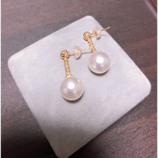 ❤️新品 フィロス K18 イエローゴールド パールピアス