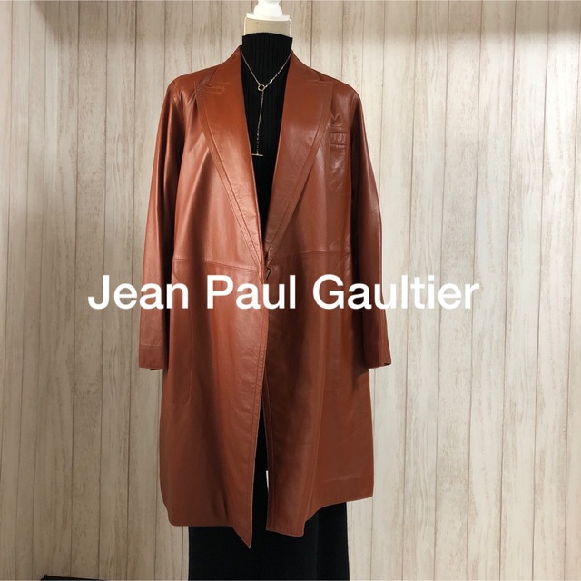 Jean-Paul GAULTIER(ジャンポールゴルチエ)のJean Paul Gaultier レザーコート メンズのジャケット/アウター(チェスターコート)の商品写真