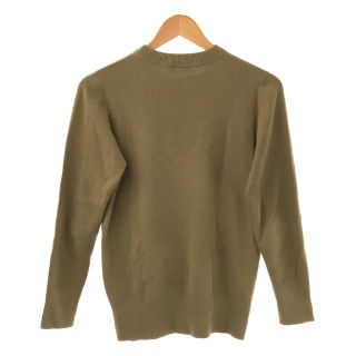 【美品】 HYKE / ハイク | コットン カシミヤ クルーネック ニット セーター | 1 | ブラウン | レディース