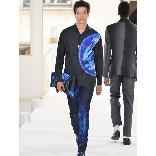 ISSEY MIYAKE MEN - issey miyake men 15ss コート プリーツ プリント ...