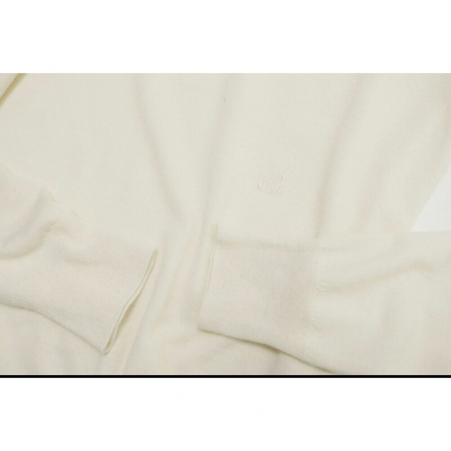 celine セリーヌ クルーネック ニット カラーステッチ ブラゾン XS