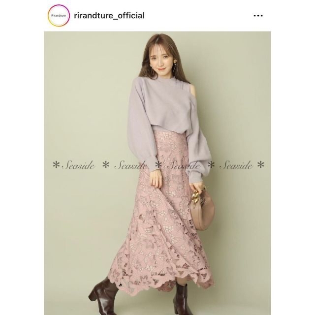 美品♡22SS リランドチュール 3WAYニット 七分袖 アプワイザーリッシェ