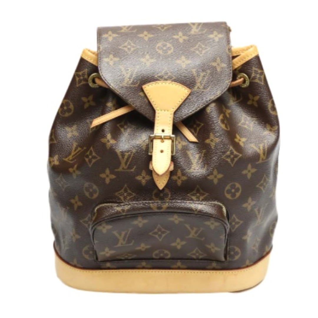 ルイヴィトン M51136 リュック・デイパック ブラウン  LOUIS VUITTON モンスリMM モノグラム薄汚れスレ金具部分