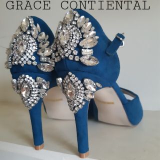 グレースコンチネンタル(GRACE CONTINENTAL)のGRACE CONTINENTAL グレースコンチネンタル サンダル 新品 青(サンダル)