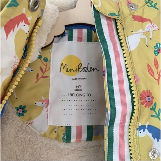 日本最大の mini 110cm イエロー コート ダウン アノラック ♡ boden