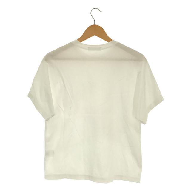 ebure / エブール | 超長綿 スーピマ コットン クルーネック Tシャツ | 38 | ホワイト | レディース