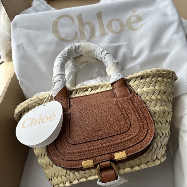 新品未使用　Chloe クロエ marcie ミニバスケット カゴバッグ