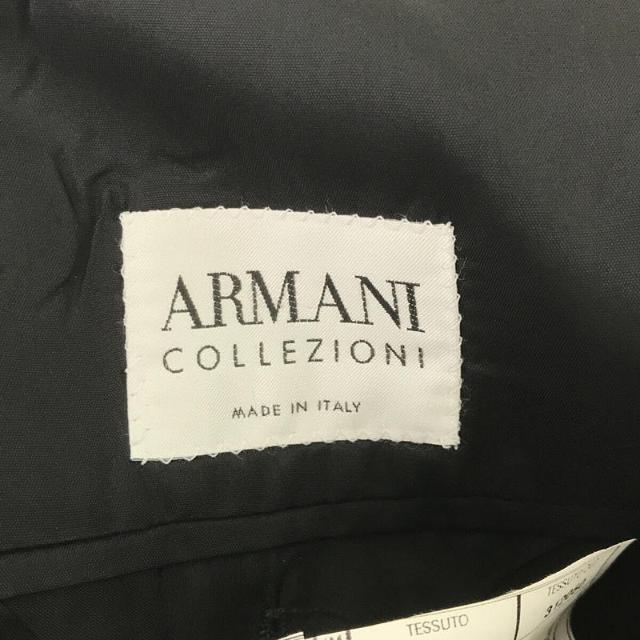 ARMANI COLLEZIONI(アルマーニ コレツィオーニ)のARMANI COLLEZIONI / アルマーニ コレツォーニ | イタリア製 ウール ストライプ ノッチドラペル 2B テーラード ジャケット | 50 | ブラック | メンズ メンズのジャケット/アウター(その他)の商品写真