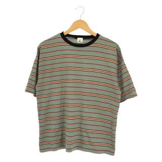 ロク(6 (ROKU))の6(ROKU) / ロク | 2022SS | COTTON MULTI BORDER T-SHIRT コットン マルチボーダー Tシャツ | ブルー | レディース(Tシャツ(半袖/袖なし))