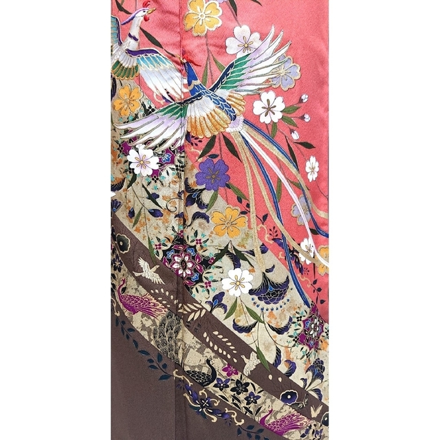 難有り)振袖7点セット《金彩刺繍・鳳凰草花文様》 □売り出し卸値