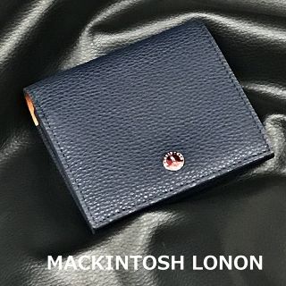 マッキントッシュ(MACKINTOSH)のMACKINTOSH LONON 二つ折り小銭入れ付き財布 レザー MEAL マッキントッシュロンドン【中古】【004】(折り財布)