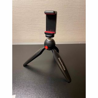 マンフロット(Manfrotto)のManfrotto ミニ三脚 PIXI + スマホアダプター(自撮り棒)