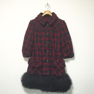 マックスマーラ(Max Mara)の新品 nanette lepore ナネットレポー ファー ツイードコート(毛皮/ファーコート)