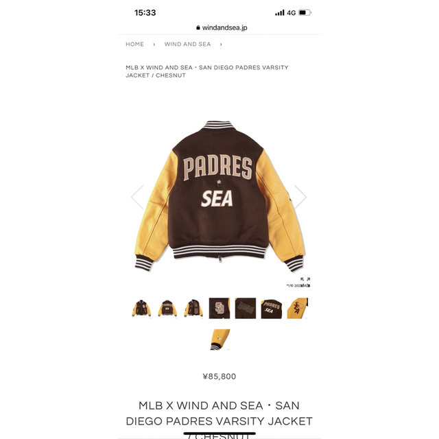 MLB X WIND AND SEA・SAN DIEGO PADRES