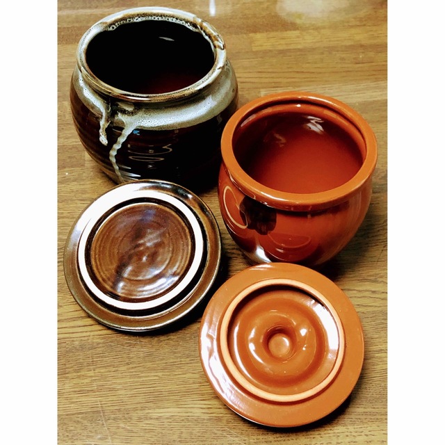 ストア 昭和レトロ 陶器保存容器 蓋付き容器 1日のみ出品☆昭和レトロなビタミンイエローキッチンストッカー☆物入れとして使用