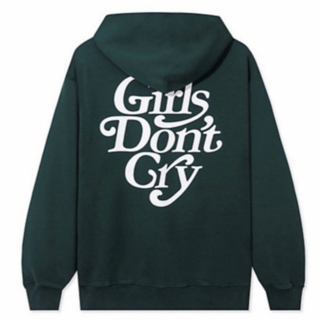 Girls Don't Cry(ガールズドントクライ)のMサイズ Girls Don't Cry Logo Hoodie GREEN メンズのトップス(パーカー)の商品写真