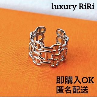 大特価❗️アンカーチェーン　リング　シルバー　最高品質　指輪　ネックレス　好きに(リング(指輪))