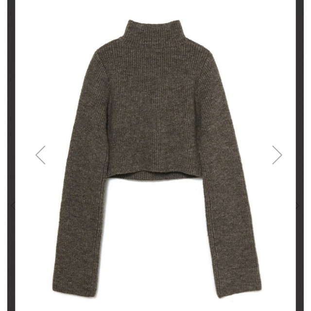 Bubbles(バブルス)のPETITROW fluffy knit tops Brown レディースのトップス(ニット/セーター)の商品写真