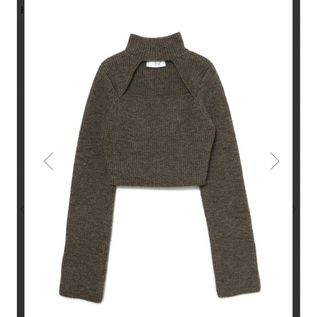 Bubbles(バブルス)のPETITROW fluffy knit tops Brown レディースのトップス(ニット/セーター)の商品写真