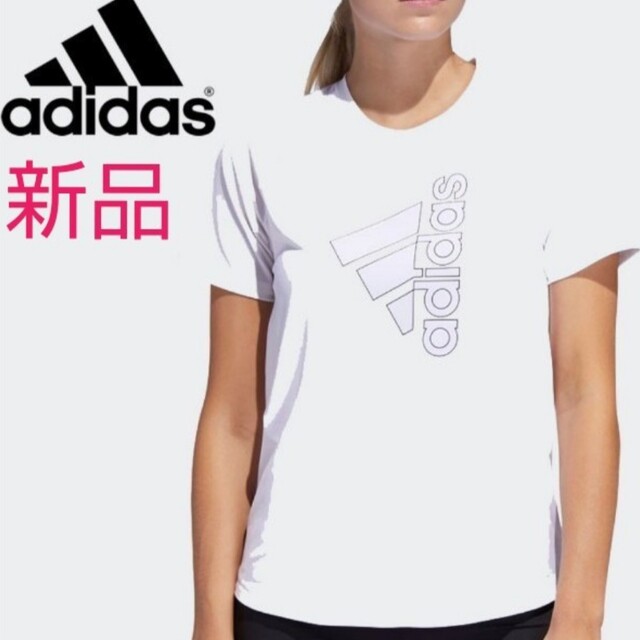 adidas(アディダス)のadidas レディースTシャツ レディースのトップス(Tシャツ(半袖/袖なし))の商品写真