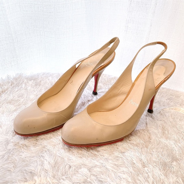 クリスチャンルブタン ストラップ サンダル エナメル パンプス 新品-