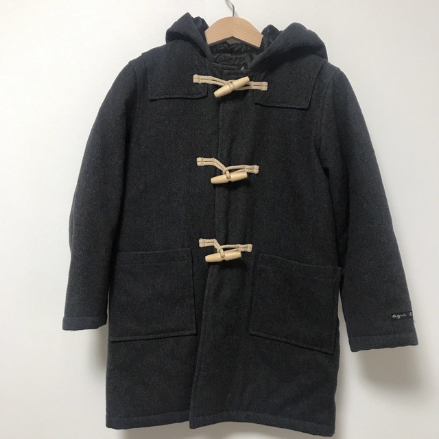 agnes b.(アニエスベー)のアニエス 8ans ダッフルコート キッズ/ベビー/マタニティのキッズ服男の子用(90cm~)(コート)の商品写真