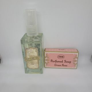 サボン(SABON)のSABON ファブリックミスト リネン + ソープP グリーン・ローズ(アロマスプレー)