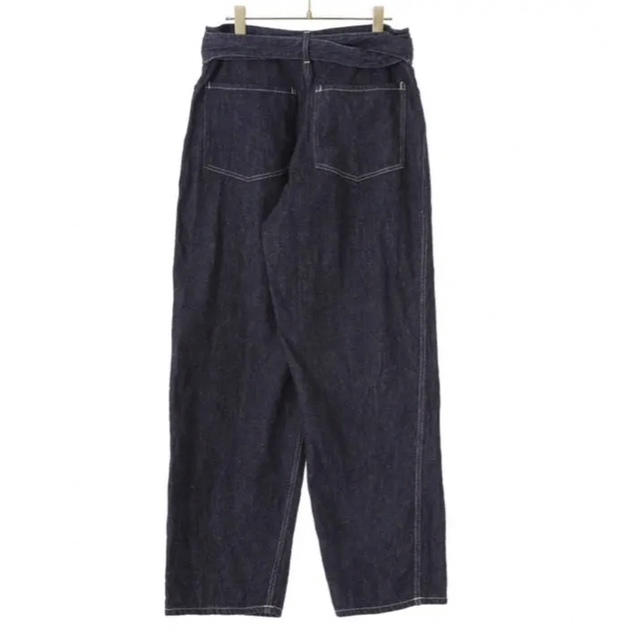 22AW comoli コモリ デニム ベルテッドパンツ W03-03001 1