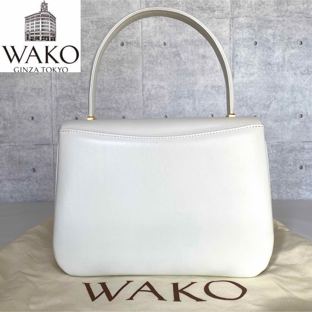 WAKO】銀座 和光 ワコウ フォーマル ホワイト ゴールド金具