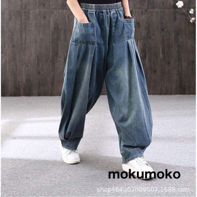高価値パンツアンティカ ゆるダボ サルエルパンツ ワイドパンツ cresca.com.br