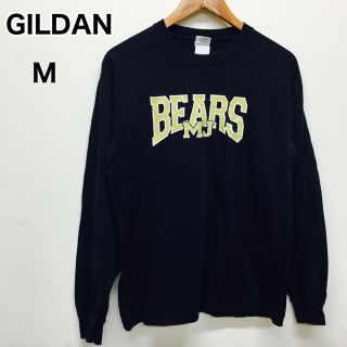 ギルタン(GILDAN)のUSA輸入GILDAN ロゴ入りロンT BEARS MJ Mサイズ　ブラック(Tシャツ/カットソー(七分/長袖))